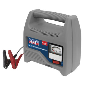 Sealey Battery Charger 12V 6A 230V