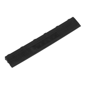 Sealey Polypropylene Floor Tile Edge 400 x 60mm Black Female - Pack of 6