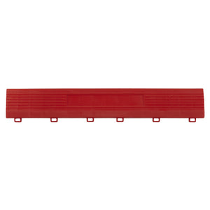 Sealey Polypropylene Floor Tile Edge 400 x 60mm Red Female - Pack of 6