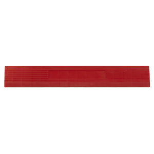 Sealey Polypropylene Floor Tile Edge 400 x 60mm Red Female - Pack of 6