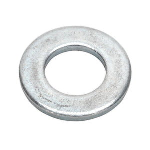 Sealey Flat Washer DIN 125 M12 x 24mm Form A Zinc - Pack of 100