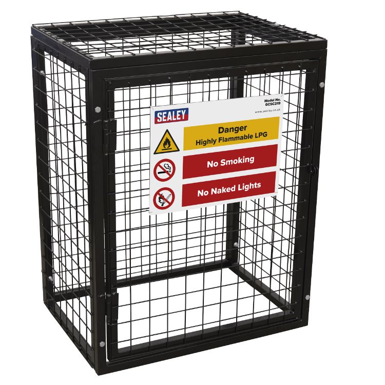 Sealey Safety Cage - 2 x 19kg Gas Cylinders