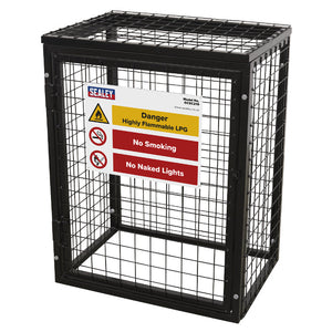 Sealey Safety Cage - 2 x 19kg Gas Cylinders