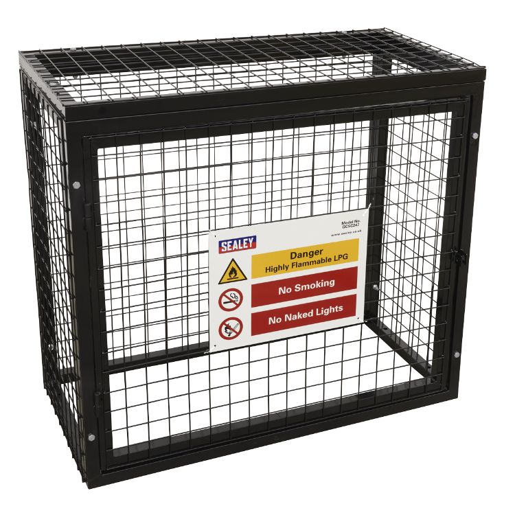 Sealey Safety Cage - 2 x 47kg Gas Cylinders