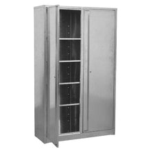 Load image into Gallery viewer, Sealey Galvanized Steel Floor Cabinet 4-Shelf Extra-Wide
