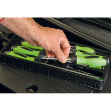 Load image into Gallery viewer, Sealey Screwdriver Set 8pc Hammer-Thru - Hi-Vis Green (Premier)
