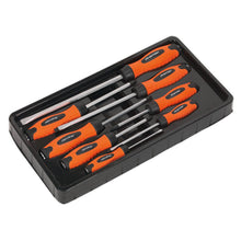 Load image into Gallery viewer, Sealey Screwdriver Set 8pc Hi-Vis Orange (Premier)
