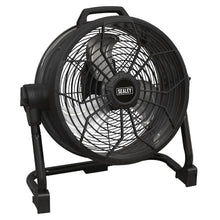 Load image into Gallery viewer, Sealey 2-in-1 Cordless/Corded High Velocity Drum Fan 16&quot; 230V/20V SV20 Series
