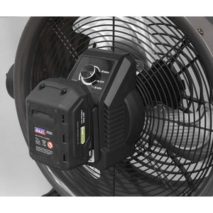 Sealey 2-in-1 Cordless/Corded High Velocity Drum Fan 16" 230V/20V SV20 Series