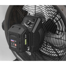 Load image into Gallery viewer, Sealey 2-in-1 Cordless/Corded High Velocity Drum Fan 16&quot; 230V/20V SV20 Series
