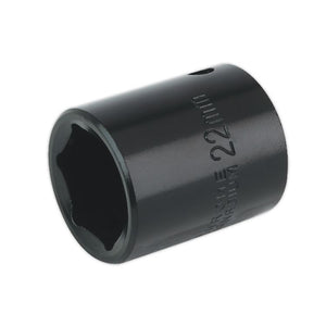 Sealey Impact Socket 22mm 1/2" Sq Drive (Premier) - 6pt