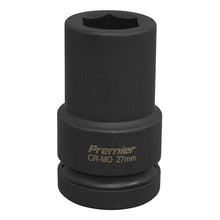 Load image into Gallery viewer, Sealey Impact Socket 27mm 1&quot; Sq Drive Deep (Premier) - 6pt
