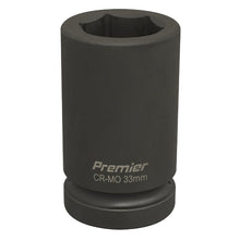 Load image into Gallery viewer, Sealey Impact Socket 33mm 1&quot; Sq Drive Deep (Premier) - 6pt
