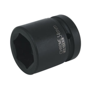 Sealey Impact Socket 34mm 1" Sq Drive (Premier) - 6pt