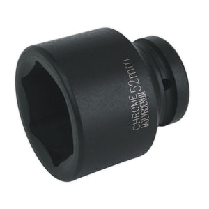 Sealey Impact Socket 52mm 1" Sq Drive (Premier) - 6pt