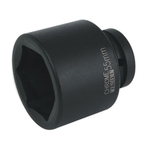 Sealey Impact Socket 55mm 1" Sq Drive (Premier) - 6pt