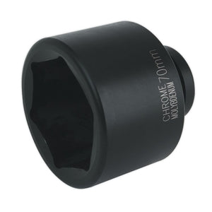 Sealey Impact Socket 70mm 1" Sq Drive (Premier) - 6pt