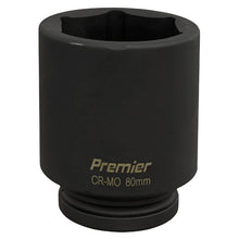 Load image into Gallery viewer, Sealey Impact Socket 80mm 1&quot; Sq Drive Deep (Premier) - 6pt
