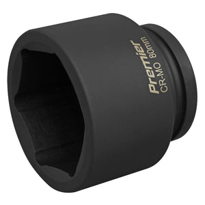 Sealey Impact Socket 80mm 1" Sq Drive (Premier) - 6pt