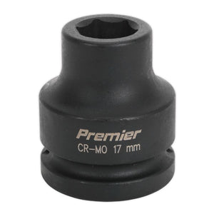 Sealey Impact Socket 17mm 3/4" Sq Drive (Premier) - 6pt