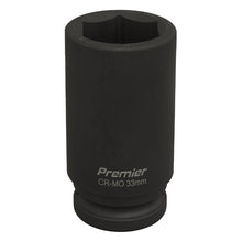 Load image into Gallery viewer, Sealey Impact Socket 33mm 3/4&quot; Sq Drive Deep (Premier) - 6pt
