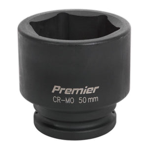 Sealey Impact Socket 50mm 3/4" Sq Drive (Premier) - 6pt