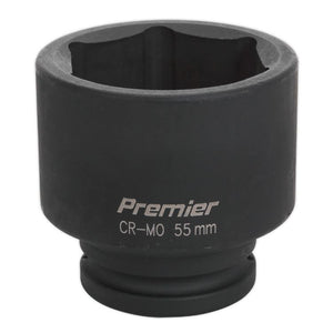 Sealey Impact Socket 55mm 3/4" Sq Drive (Premier) - 6pt