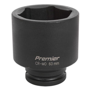 Sealey Impact Socket 60mm 3/4" Sq Drive Deep (Premier) - 6pt