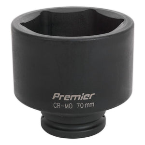 Sealey Impact Socket 70mm 3/4" Sq Drive Deep (Premier) - 6pt