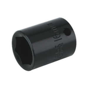 Sealey Impact Socket 16mm 3/8" Sq Drive (Premier) - 6pt