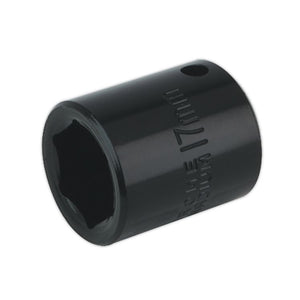 Sealey Impact Socket 17mm 3/8" Sq Drive (Premier) - 6pt