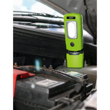 Load image into Gallery viewer, Sealey Rechargeable 360° Inspection Light 3W COB &amp; 1W SMD LED Green Lithium-Polymer
