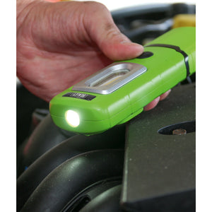 Sealey Rechargeable 360° Inspection Light 3W COB & 1W SMD LED Green Lithium-Polymer