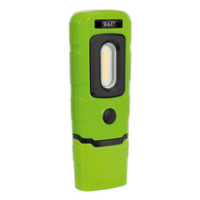 Load image into Gallery viewer, Sealey Rechargeable 360° Inspection Light 3W COB &amp; 1W SMD LED Green Lithium-Polymer
