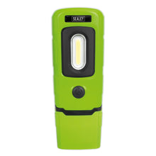 Load image into Gallery viewer, Sealey Rechargeable 360° Inspection Light 3W COB &amp; 1W SMD LED Green Lithium-Polymer
