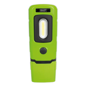 Sealey Rechargeable 360° Inspection Light 3W COB & 1W SMD LED Green Lithium-Polymer