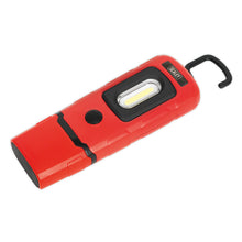 Load image into Gallery viewer, Sealey Rechargeable 360° Inspection Light 3W COB &amp; 1W SMD LED Red Lithium-Polymer
