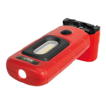 Load image into Gallery viewer, Sealey Rechargeable 360° Inspection Light 3W COB &amp; 1W SMD LED Red Lithium-Polymer
