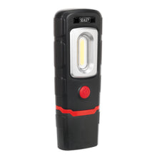 Load image into Gallery viewer, Sealey Rechargeable 360° Inspection Light 3W COB &amp; 1W SMD LED Black Lithium-Polymer
