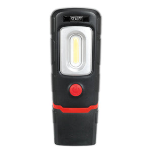 Sealey Rechargeable 360° Inspection Light 3W COB & 1W SMD LED Black Lithium-Polymer