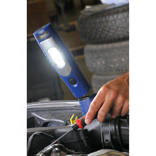 Load image into Gallery viewer, Sealey Rechargeable 360° Inspection Light 7 SMD &amp; 3W SMD LED Blue Lithium-ion
