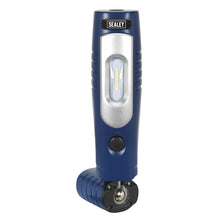 Load image into Gallery viewer, Sealey Rechargeable 360° Inspection Light 7 SMD &amp; 3W SMD LED Blue Lithium-ion
