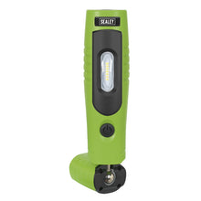 Load image into Gallery viewer, Sealey Rechargeable 360° Inspection Lamp 7 SMD &amp; 3W SMD LED Green Lithium-ion
