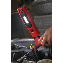 Load image into Gallery viewer, Sealey Rechargeable 360° Inspection Light 7 SMD &amp; 3W SMD LED Red Lithium-ion
