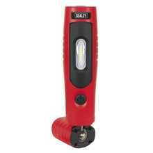 Load image into Gallery viewer, Sealey Rechargeable 360° Inspection Light 7 SMD &amp; 3W SMD LED Red Lithium-ion
