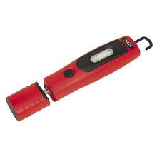 Load image into Gallery viewer, Sealey Rechargeable 360° Inspection Light 7 SMD &amp; 3W SMD LED Red Lithium-ion
