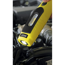 Load image into Gallery viewer, Sealey Rechargeable 360° Inspection Light 7 SMD &amp; 3W SMD LED Yellow Lithium-ion
