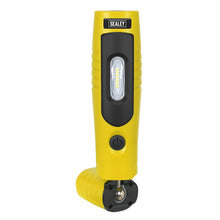 Load image into Gallery viewer, Sealey Rechargeable 360° Inspection Light 7 SMD &amp; 3W SMD LED Yellow Lithium-ion
