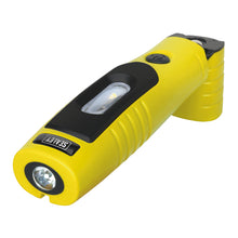 Load image into Gallery viewer, Sealey Rechargeable 360° Inspection Light 7 SMD &amp; 3W SMD LED Yellow Lithium-ion
