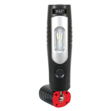 Load image into Gallery viewer, Sealey Rechargeable 360° Inspection Light 7 SMD &amp; 3W SMD LED Black Lithium-ion
